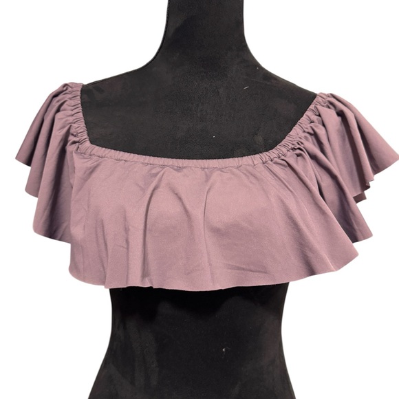 L* Space Ruffle Bikini Top Pebble Hey - Picture 3 of 9